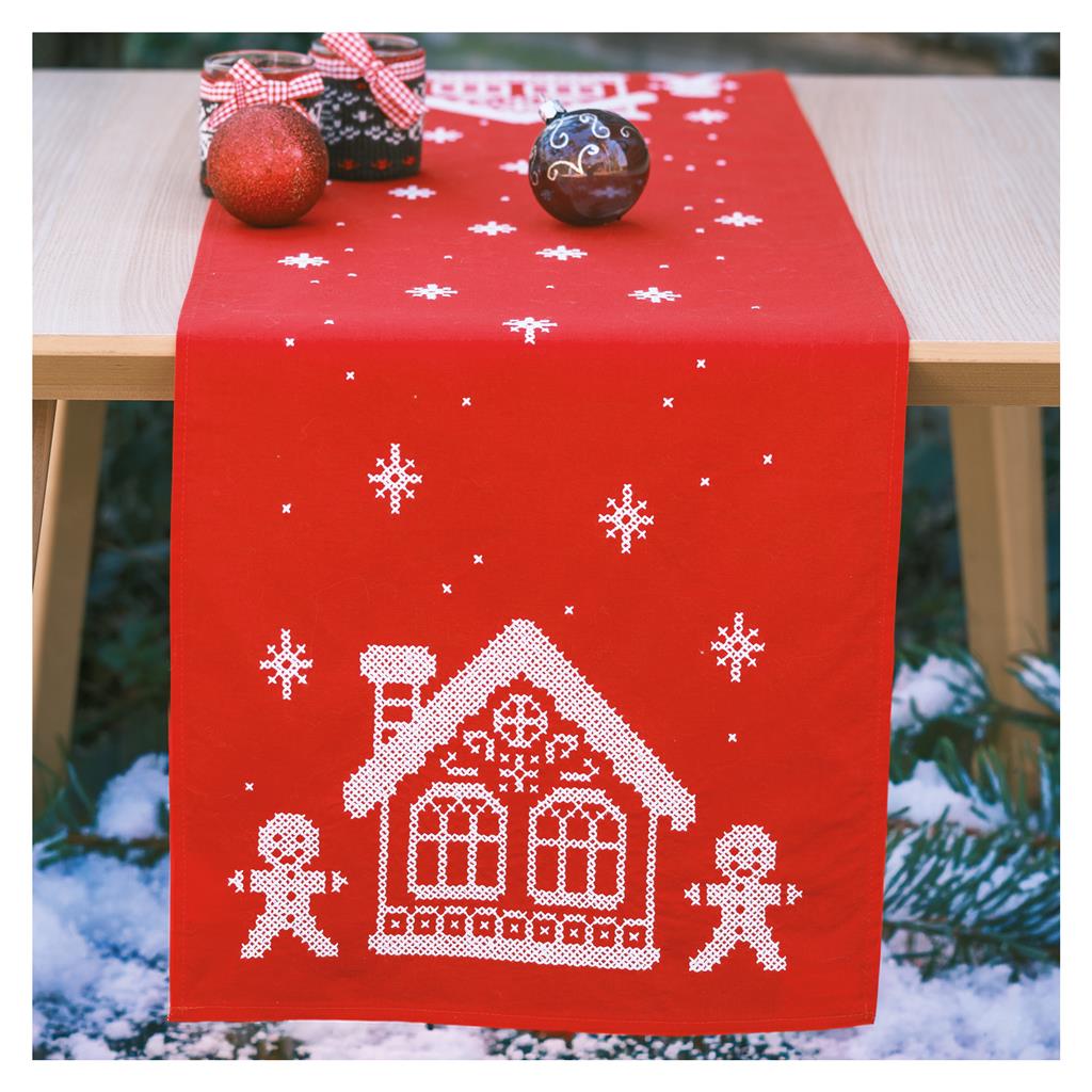 Vervaco | Loper kit Gingerhouse | ca. 30 x 105 cm