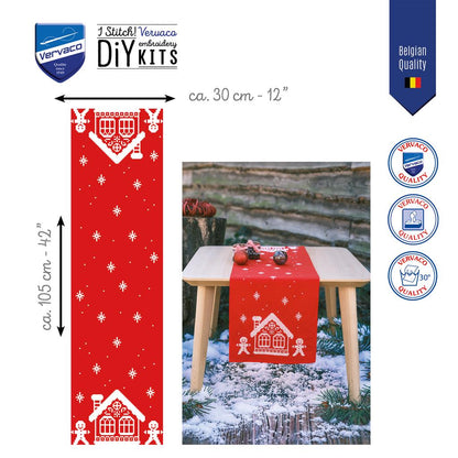 Vervaco | Loper kit Gingerhouse | ca. 30 x 105 cm