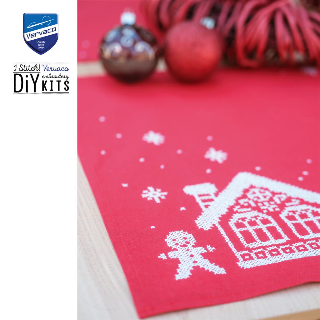 Vervaco | Placemat kit Gingerhouse set van 2 | ca. 45 x 35 cm