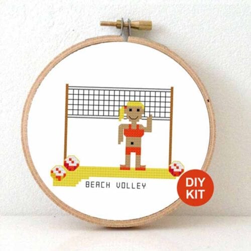 Studio Koekoek | Borduurpakket - Beach volley - v